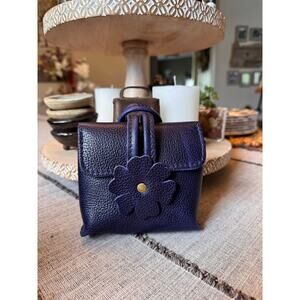 Portland Leather Blooming Wristlet Purse COBALT Wristlet FAST SHIP Blue Bag